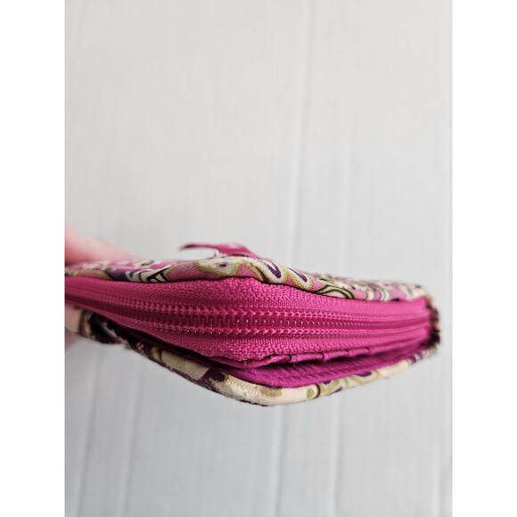 Vera Bradley Very Berry Zip Around Quilted Floral Wallet Twist Lock Retired HTF - Picture 15 of 15